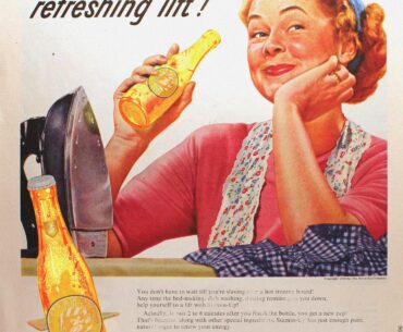 I made a vintage style Stamin-Up advertisement out of an old 7up Ad