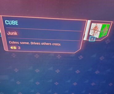 Just noticed this cube at the beginning of the street kid life path mission is foreshadowing the where is my mind ending