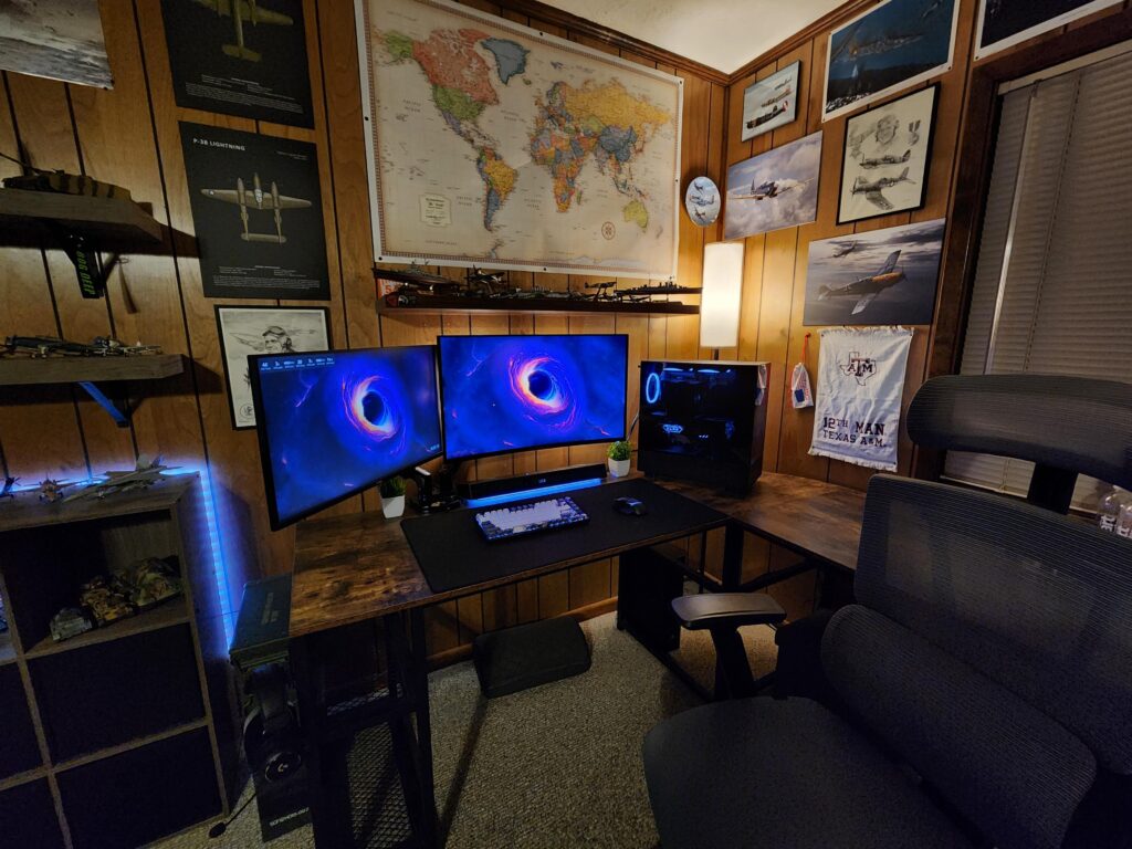 My clean and simple gaming station.
