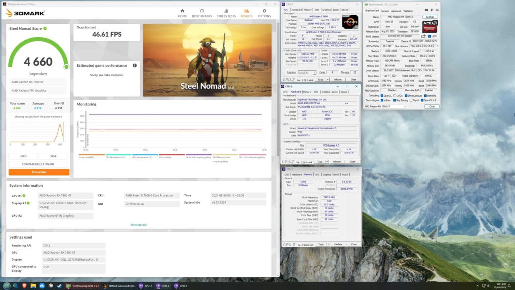 8th Fastest 7800xt, don't think i'll be getting more out of her.