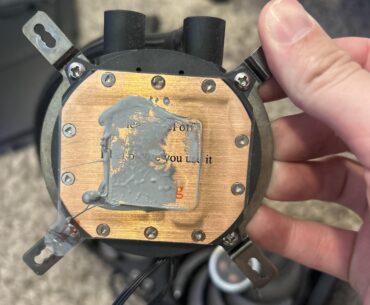 Left the cooling block sticker on for 5 years