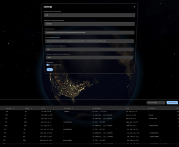 UI for a network connection analyzer I've been working on