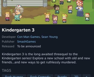KINDERGARTEN 3!!! KINDERGARTEN 3 IS REAAALLLL!!!!