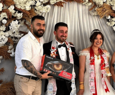 It was a wedding gift so bro chose 69 series card