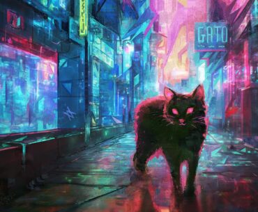 Cat Alyst - A short story inspired by a card from our upcoming cyberpunk deckbuilder videogame. (Intro and more info in the comments).