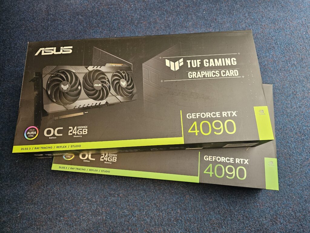 Two rtx 4090s turned up from amazon!