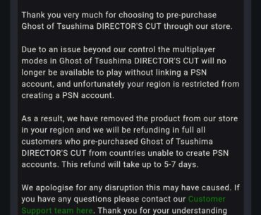 F Y I - Ghost of Tsushima DIRECTOR'S CUT will require mandatory PSN account in order to access multiplayer aspect of the game. Keep that in mind for those of you willing to play that aspect of game