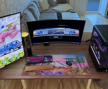 Loving my new QD-OLED, old VA panel got moved to the side.