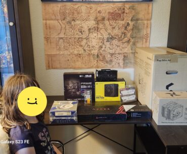 My daughter built her first PC!