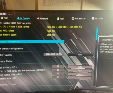 can't enable xmp