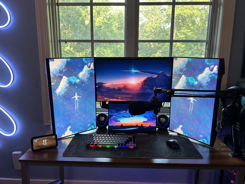Same setup but now with a view