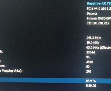 7800xt 88% ASIC Quality