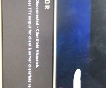 Check host tty output wtf is this error