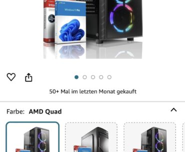 Found this on Amazon. Selling this as a „Gaming PC“ for this price should be illegal.