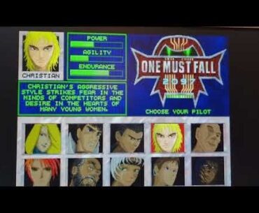 Remember One Must Fall 2097? Do remember to adjust your PC clock speed ;D