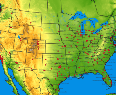 Real world Minecraft maps - The United States of America - 1:88 scale