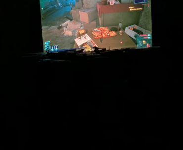 Tv background is glitched
