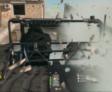 Glitched into the road