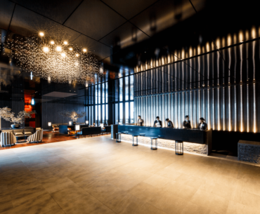 This kind of looks like the real Konpeki Plaza (Mitsui Garden Hotel Nihonbashi Premier in Tokyo)