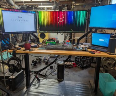 My battlestation during DIY renovations.