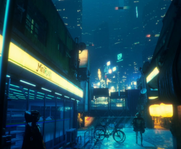 Umbrella in the Rain (Unreal Engine 5, by me)