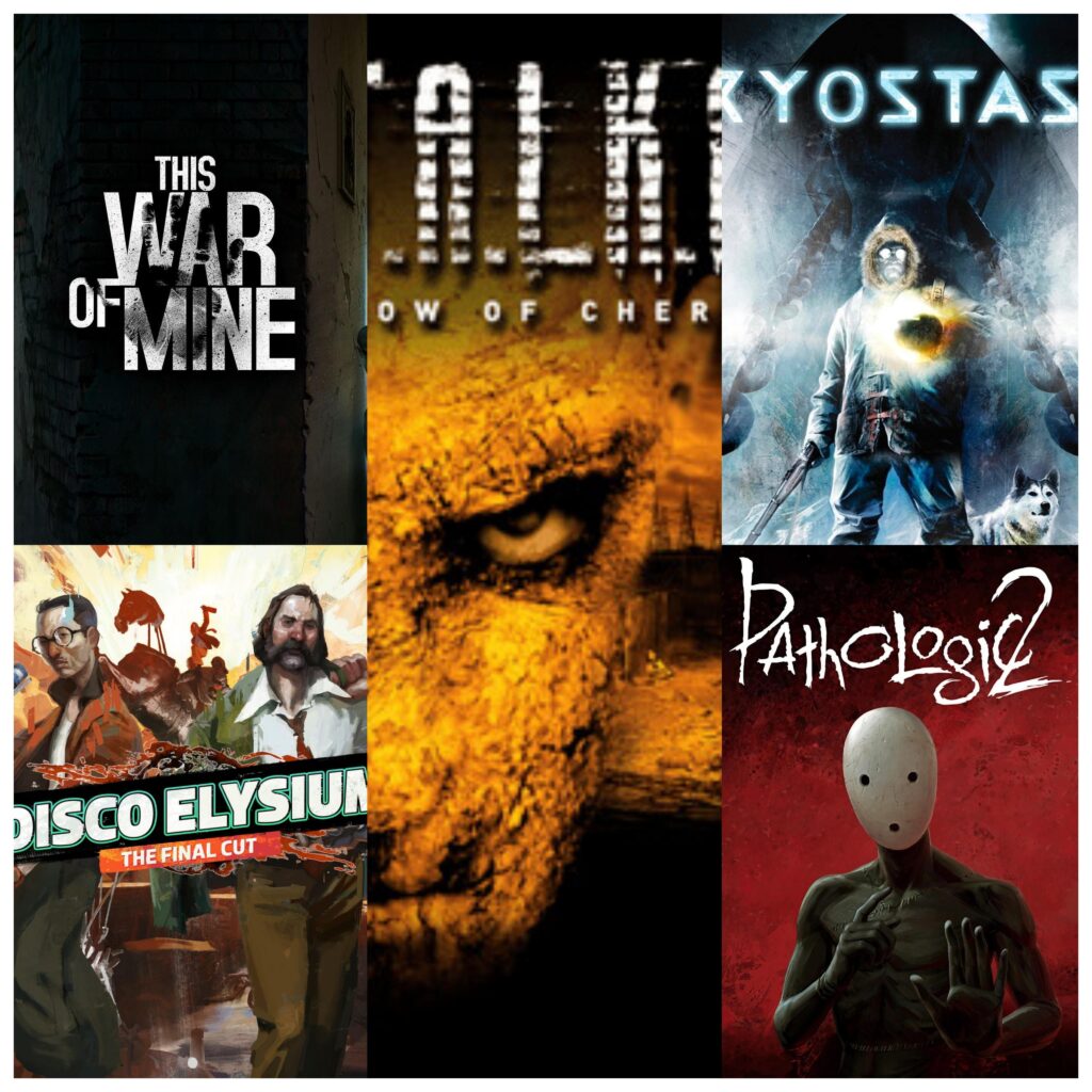 Some of my favorite games. Someone suggested a genre for them called “east European pain simulator”. Some of my favorite games. Someone suggested a genre for them called "east European pain simulator".