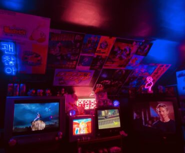 My Cyberpunk Inspired Retro Game Area