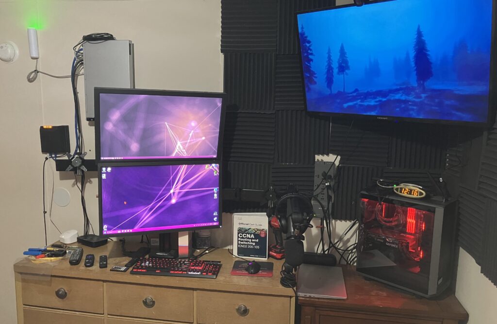 Bedroom “desk” setup