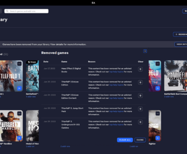 Games have been removed from your library. For an unlisted reason. Excuse me wtf EA?