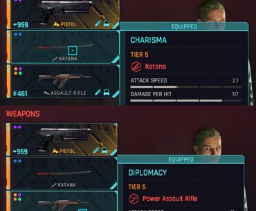 Unlike you guys, my V solves his problems with charisma and diplomacy