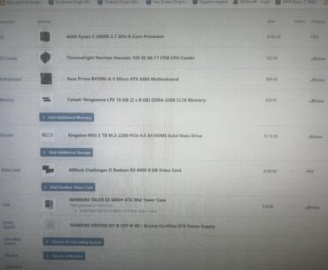 W Budget Gaming pc?