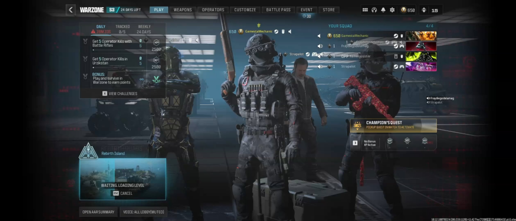 (sound on) Admits to Cht Menu on Controller