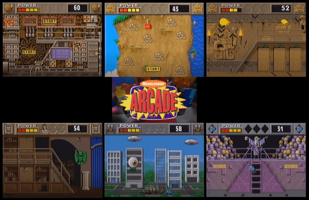 a few Nick Arcade games from 1992, forgotten to history