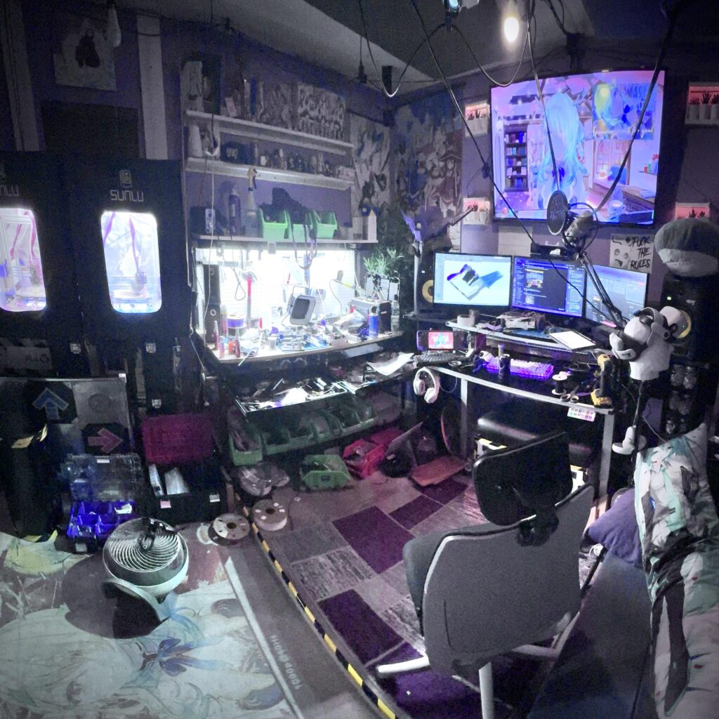 where I build combat robots and develop virtual reality games