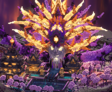 God Monument I made in Minecraft