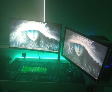 my cyan gaming setup