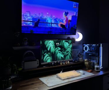 desk setup 🖤