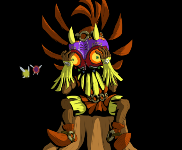 I drew Skull Kid from Majora's Mask