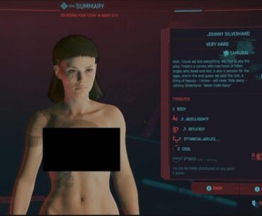 On the summary page in the character creator, if you click the fingerprint a couple of times this shows up