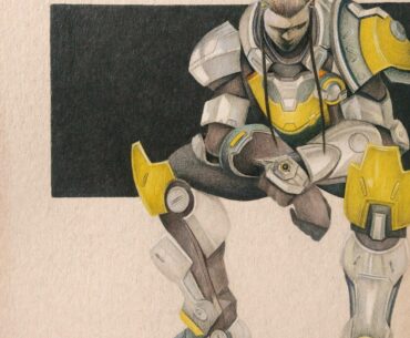 Brigitte drawing from a couple years back.