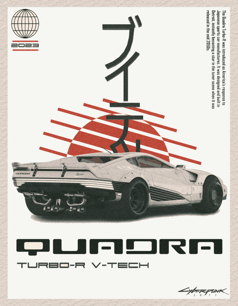 Made a poster for the Quadra Vtech in Paint 3D