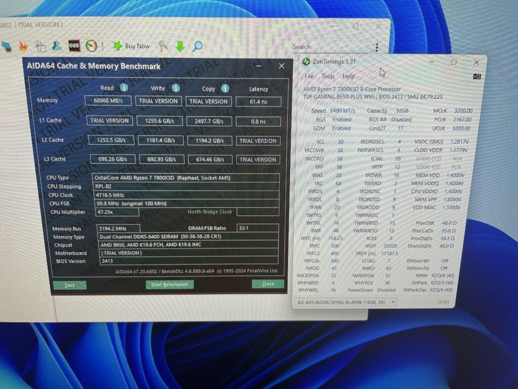 DDR5 memory timings
