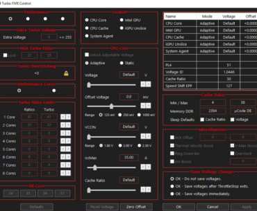 Undervolting a Huawei Laptop with an Intel 10110u