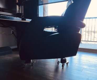 I have reached a new level of degeneracy. Figured out a way to put my electric recliner on wheels, best desk chair ive ever owned.