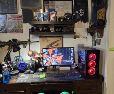 My humble corner setup