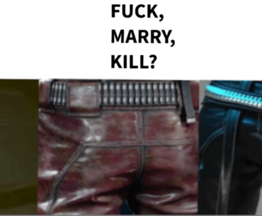 I know half of y'all know who these characters are based on butt alone