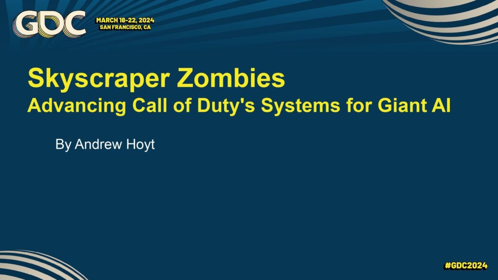 A Treyarch Developer talked about Zombies AI in GDC 2024. Here is his power point presentation