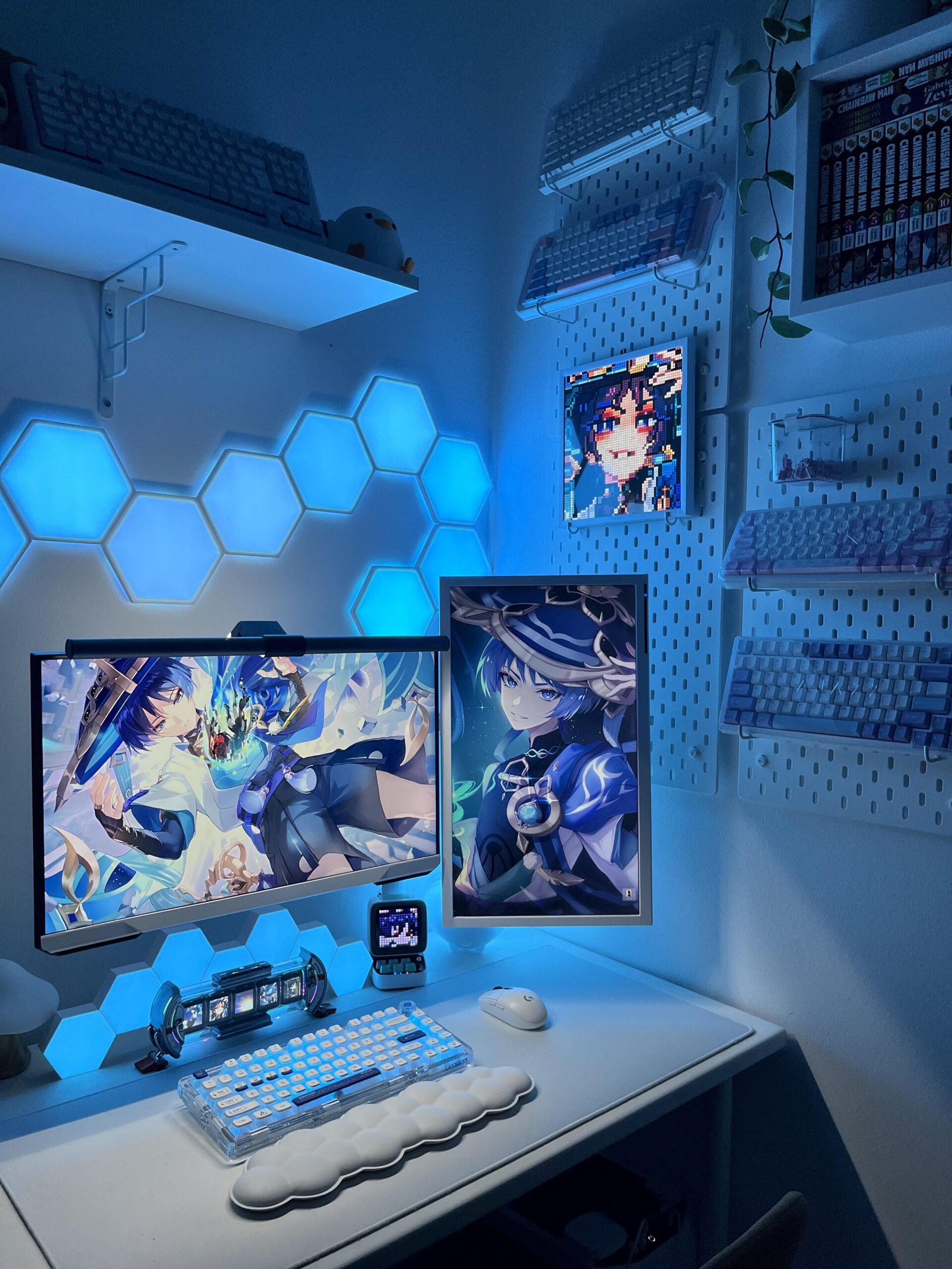 Changed my setup to blue & white (best decision ever) Changed my setup to blue & white (best decision ever)