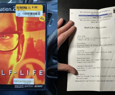 Always check the manuals of pre owned games, you may just find a little piece of history!