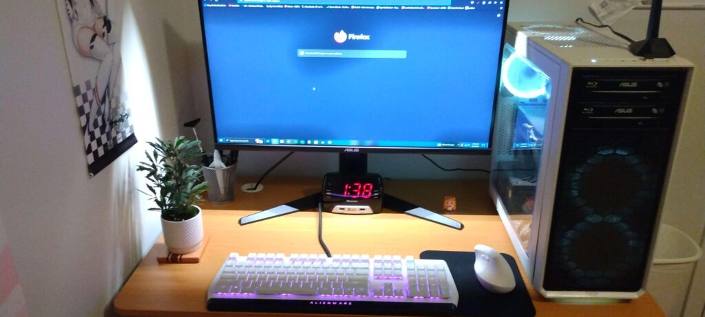 My relatively simple and affordable desk setup